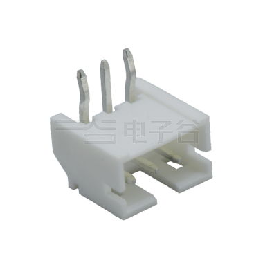 Pitch 2.00mm 90° 卧式单排DIP型打外K Wafer 3pin 本色 HF