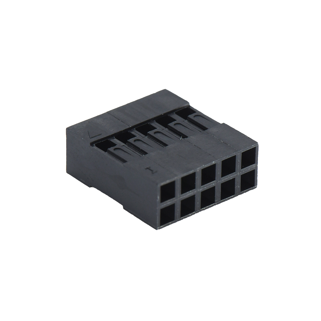 Pitch 2.54 mm 双排 Housing 塞1P 2×5Pin 黑色