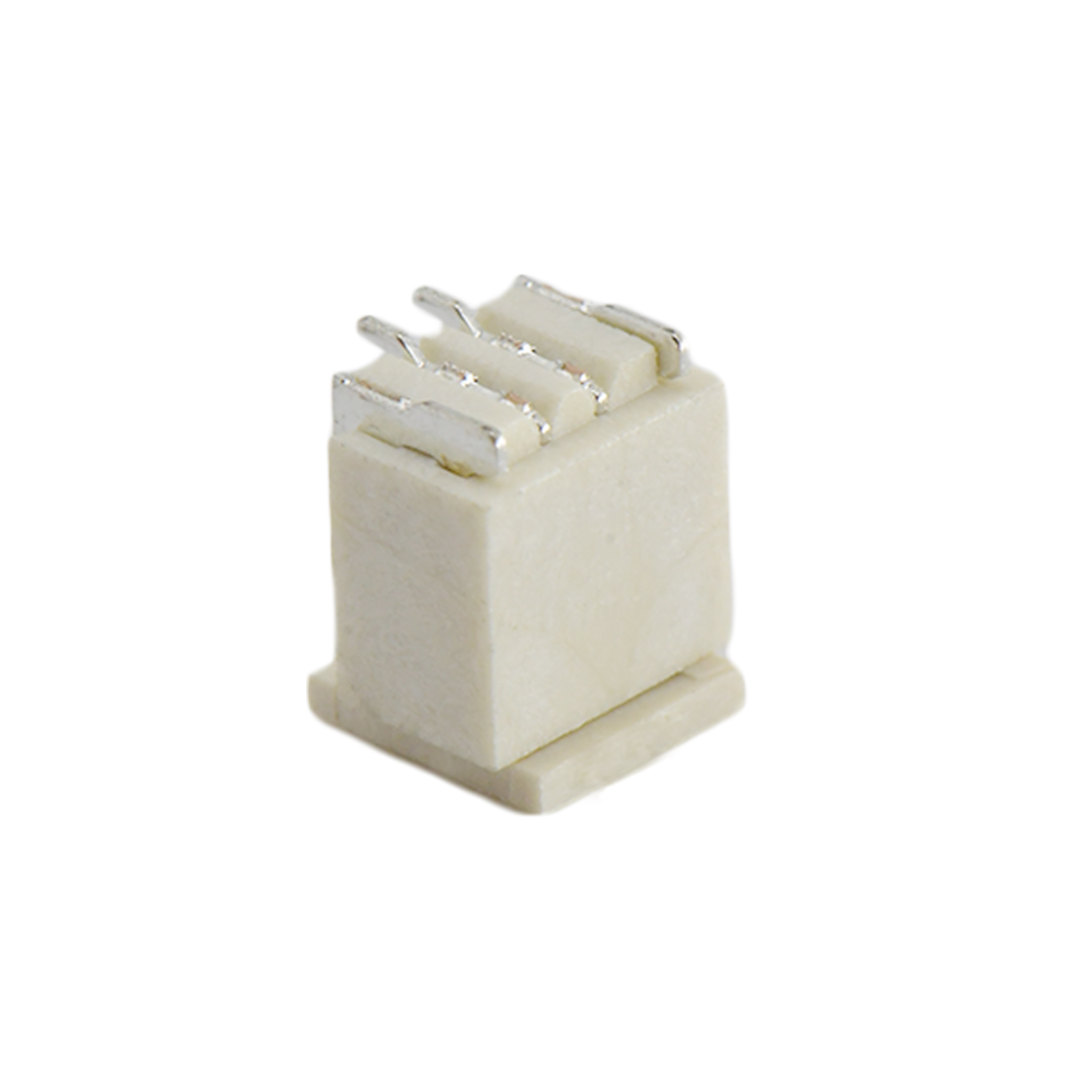 Pitch 1.00mm 180° 单排立贴 Wafer 2Pin 本色 亮锡