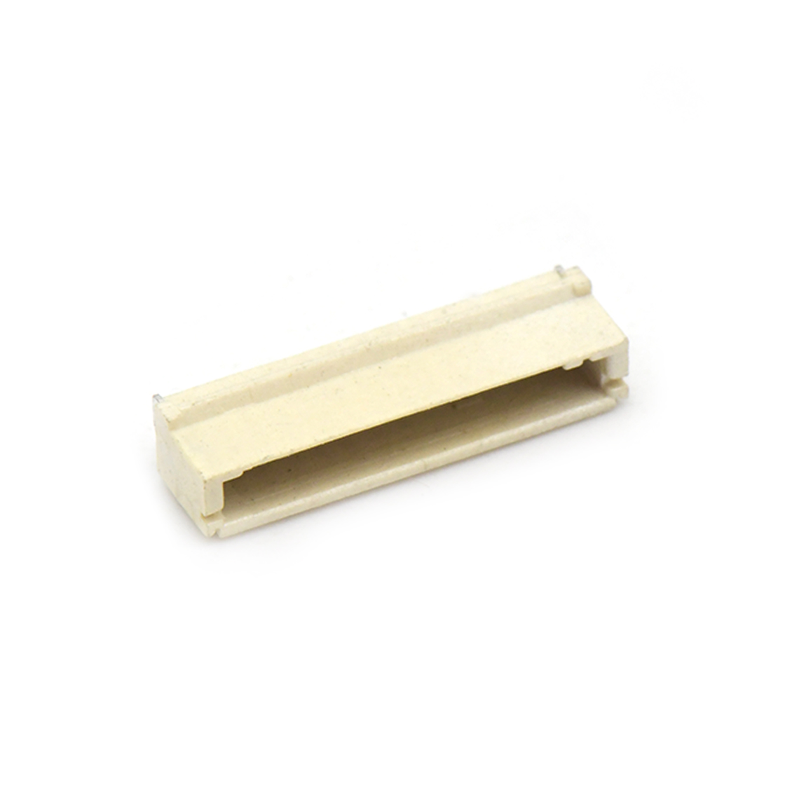 Pitch1.0mm 90°单排带扣卧贴 Wafer 13Pin 本色 镀亮锡