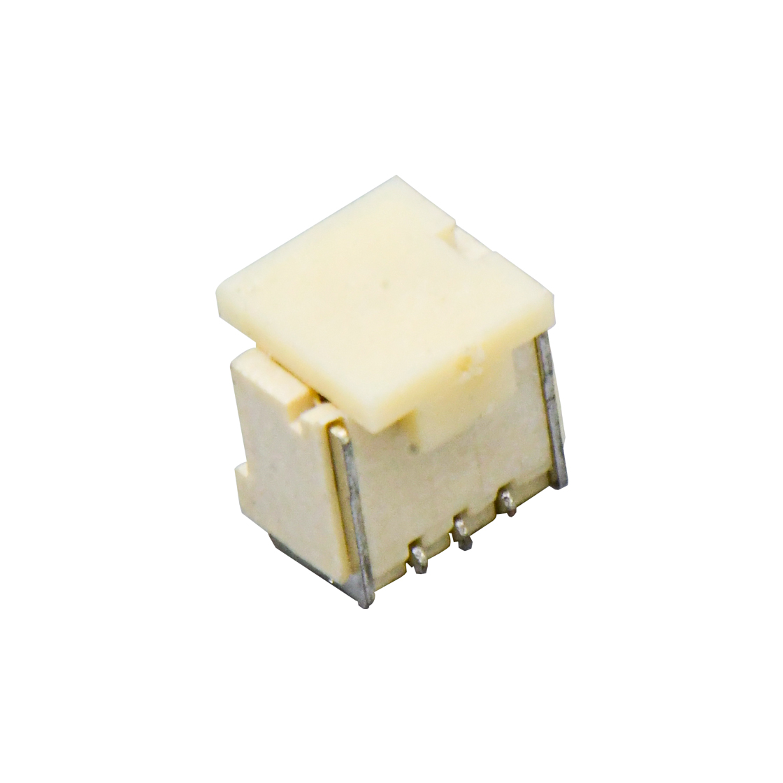 Pitch 1.00mm 180° NHB单排带扣立贴 Wafer 3Pin 本色 镀亮锡