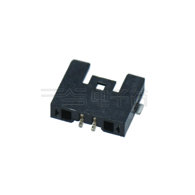 Pitch 1.0mm 90°单排卧贴 Wafer PA4T 无卤 02pin 黑色 镀全金G/F