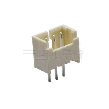 Pitch 1.25mm 180º单排开口立插 Wafer 3Pin 米黄色 亮锡