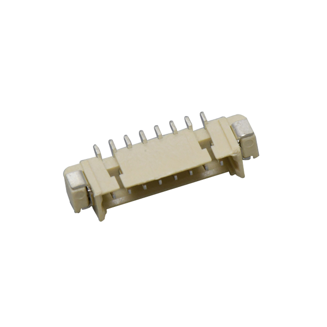 Wafer Pitch 1.25mm 单排卧式 SMT型 无卤 8Pin 米黄色