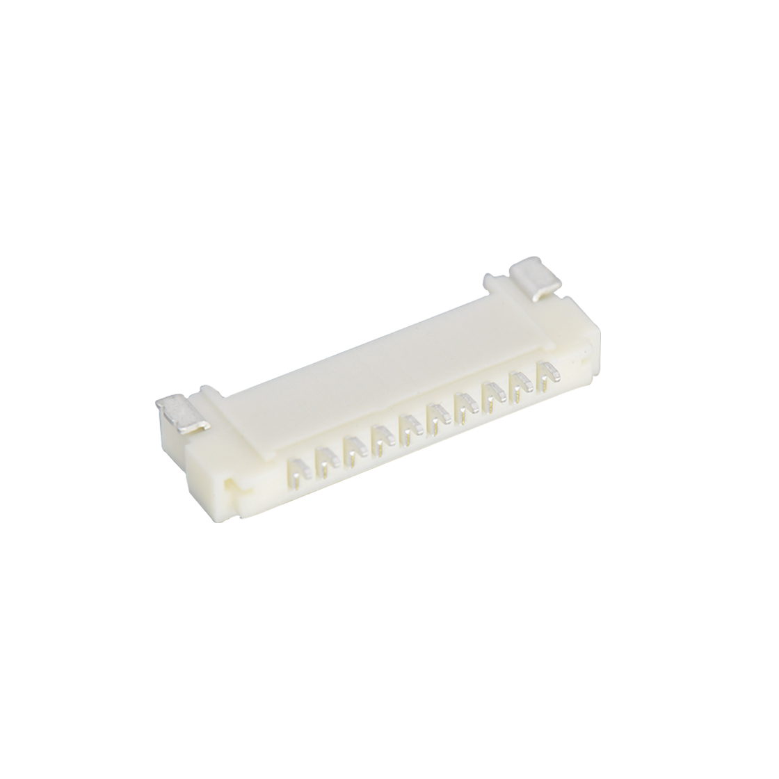 Pitch 1.25mm 90º单排卧式SMT型 Wafer 10pin 本色 Sn