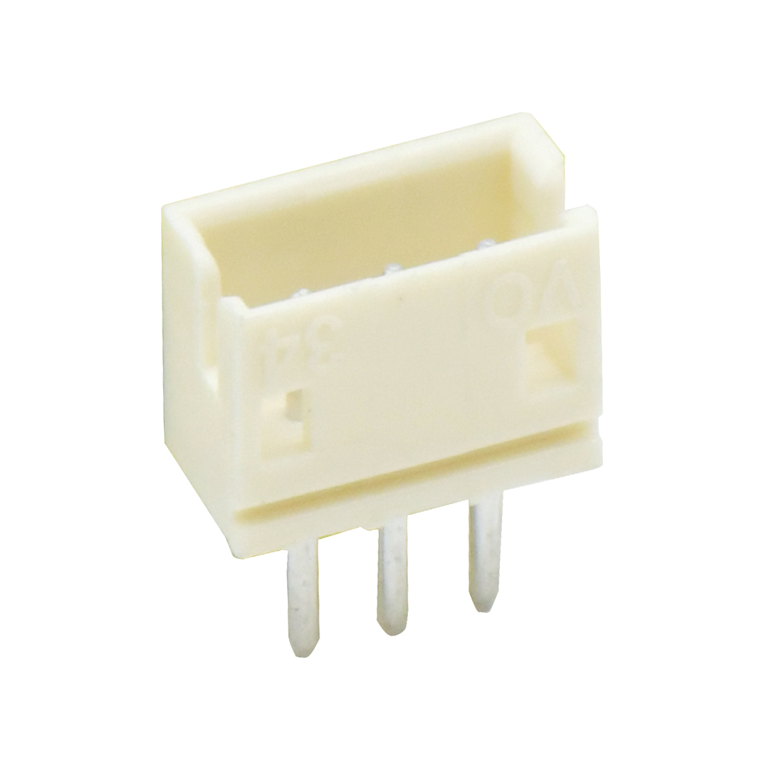 Pitch 1.50mm 180°单排立插 Wafer 3Pin 白色 镀亮锡
