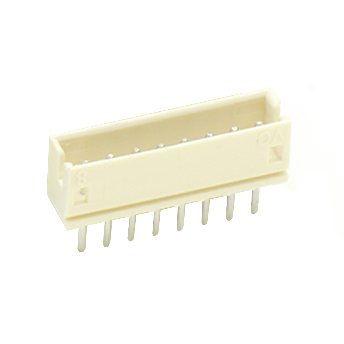 Pitch 1.50mm 180°单排立插 Wafer 8Pin 白色 镀亮锡
