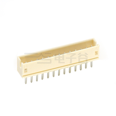 Pitch 1.50mm 180°单排立插 Wafer 13Pin 白色 镀亮锡