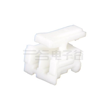 Pitch 1.50mm 单排带扣公胶壳 2Pin 白色