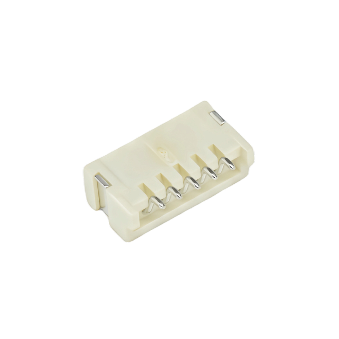 Pitch1.50mm 90°ZH单排卧贴 无卤 Wafer 5Pin 本色 LCP,94V-0 镀亮锡