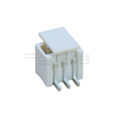 Pitch 1.50mm 180°单排立贴带扣 Wafer 3Pin 本色 镀雾锡