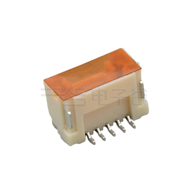 Pitch1.50mm 180°单排立贴 Wafer 无LOGO 5Pin 本色 镀亮锡