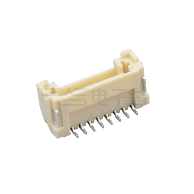 Pitch1.50mm 180°单排立贴 Wafer 无LOGO 8Pin 本色 镀亮锡