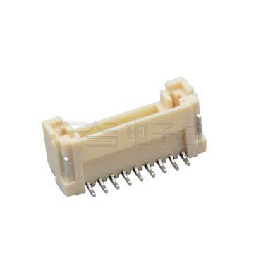 Pitch1.50mm 180°单排立贴 Wafer 无LOGO 9Pin 本色 镀亮锡