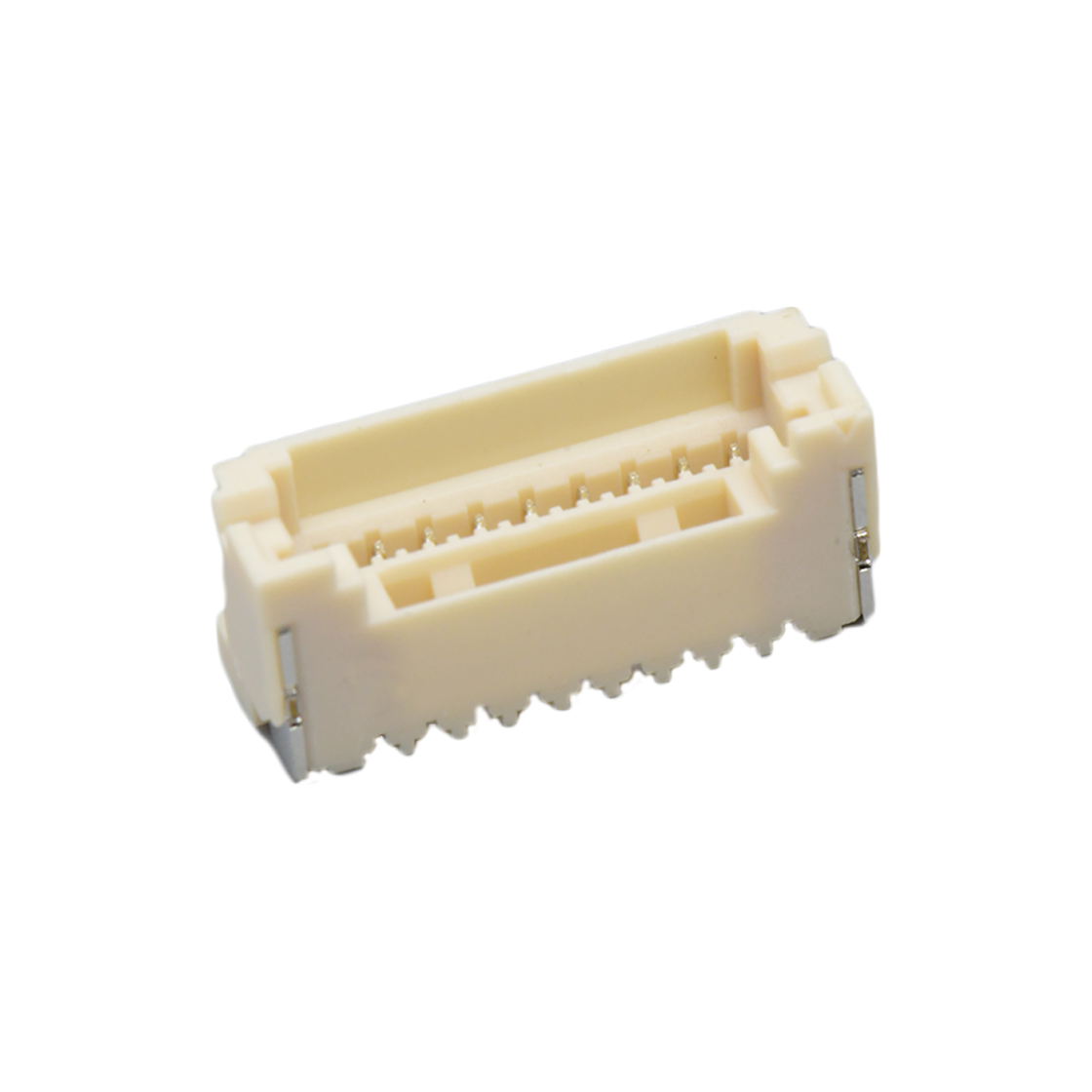 Pitch1.50mm 180°单排立贴 Wafer 无LOGO 9Pin 本色 镀亮锡