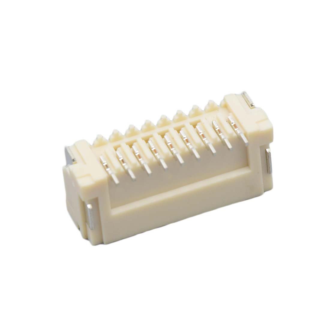 Pitch1.50mm 180°单排立贴 Wafer 无LOGO 9Pin 本色 镀亮锡