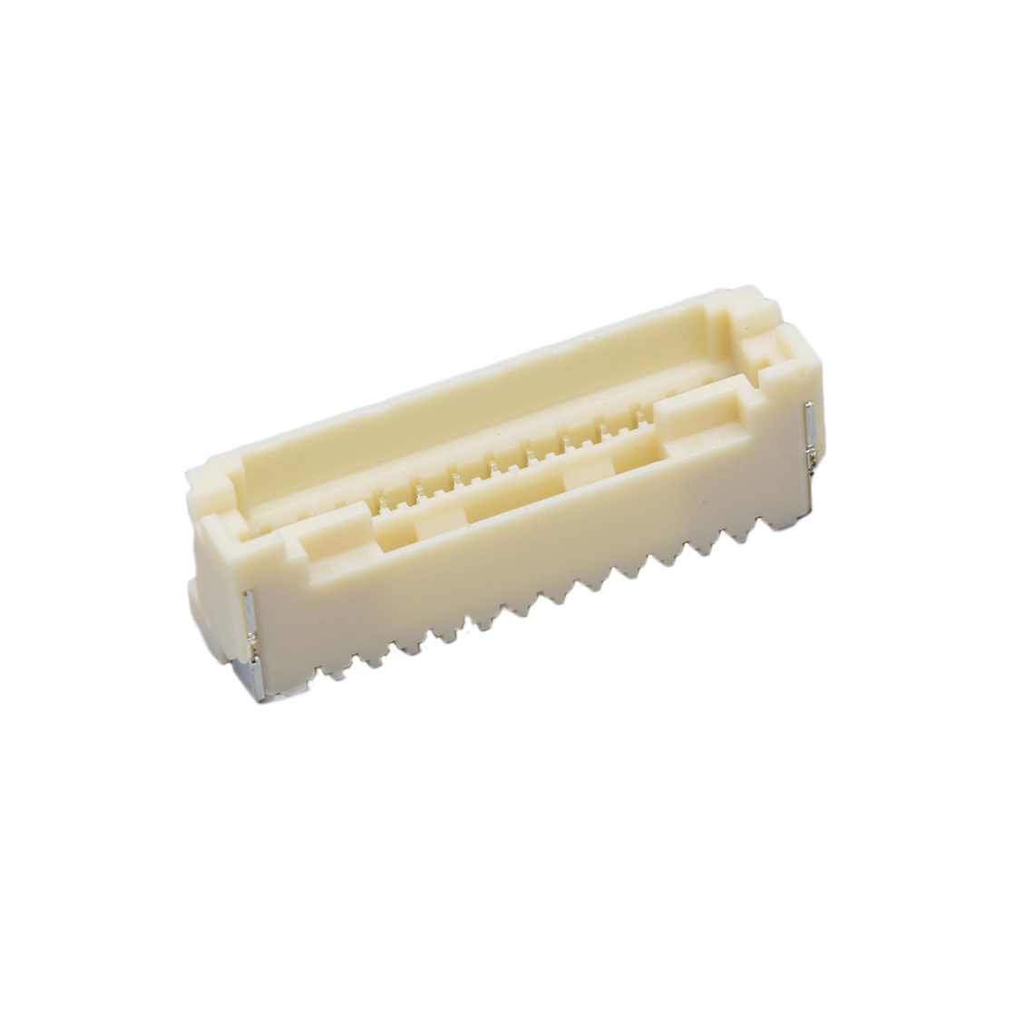 Pitch1.50mm 180°单排立贴 Wafer 无LOGO 13Pin 本色 镀亮锡