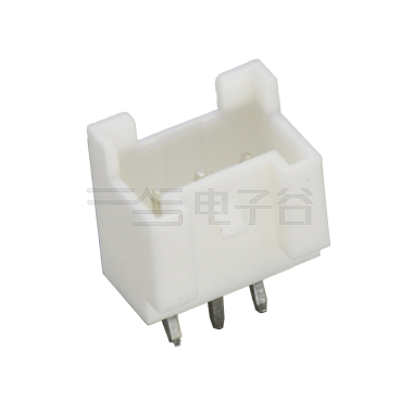 Pitch 2.00mm 180°PA单排立插 Wafer 3Pin 白色 镀亮锡