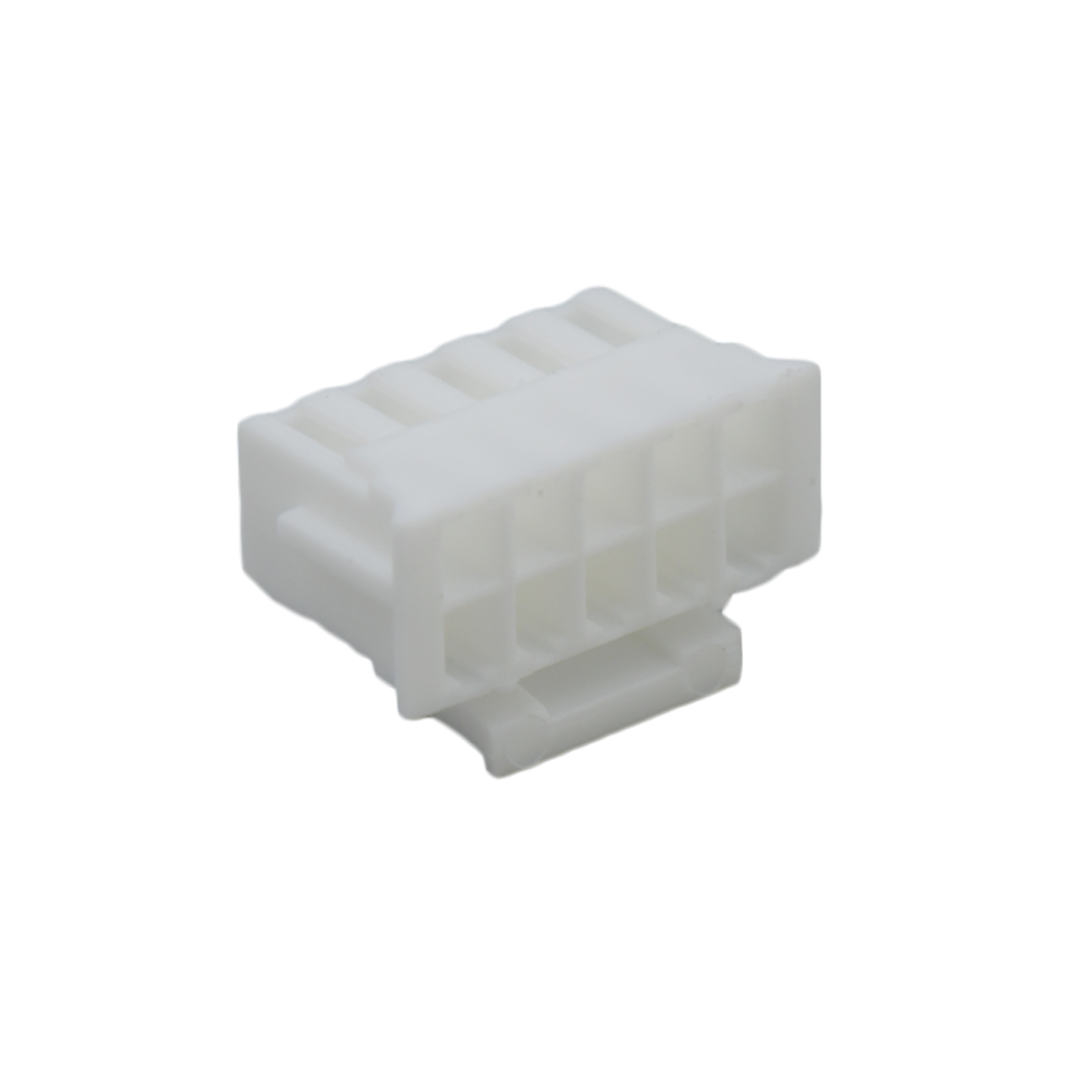 Pitch 2.00mm 双排带扣 Housing 无卤 2x5pin 白色