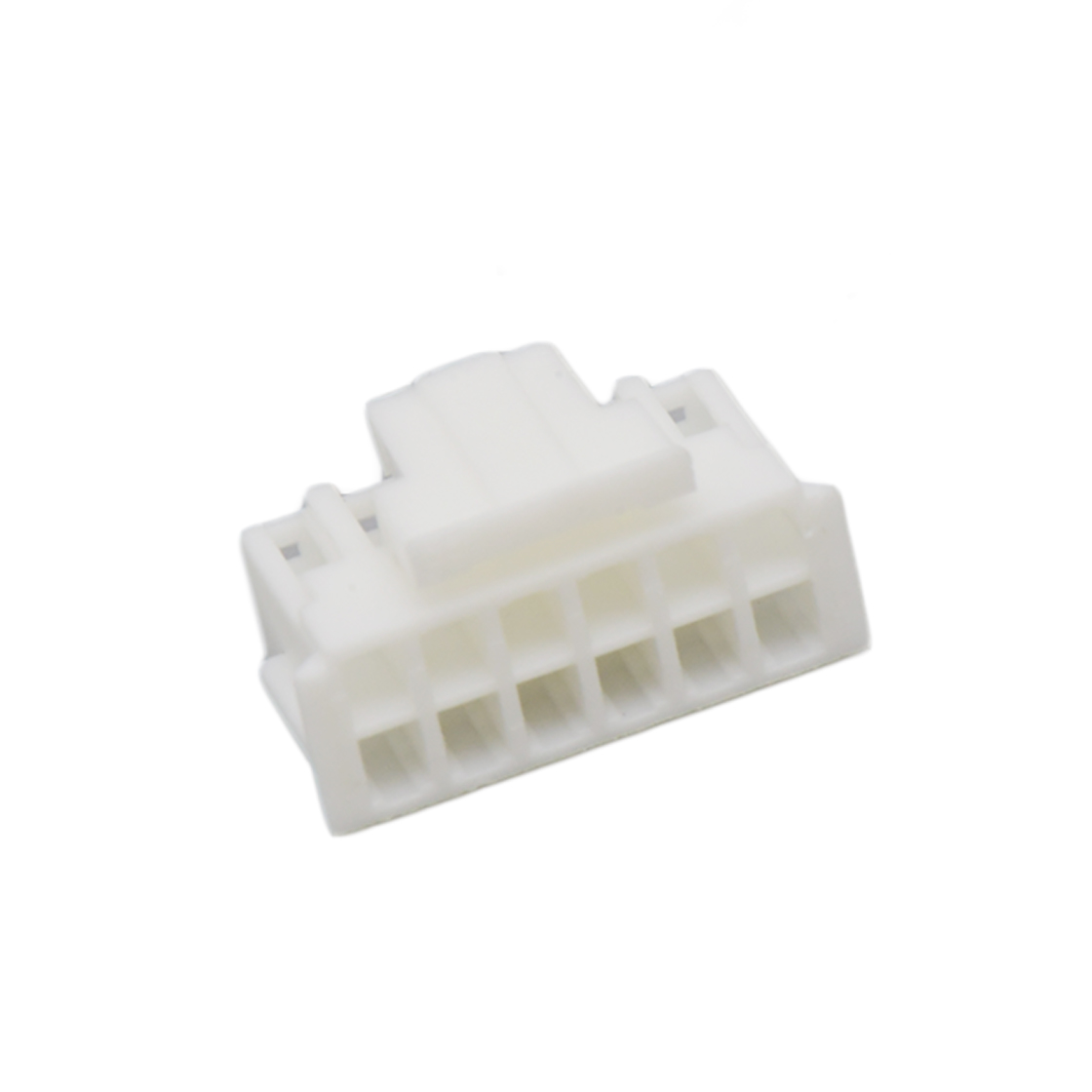 Pitch 2.00mm 双排带扣 Housing 无卤 2x6pin 白色