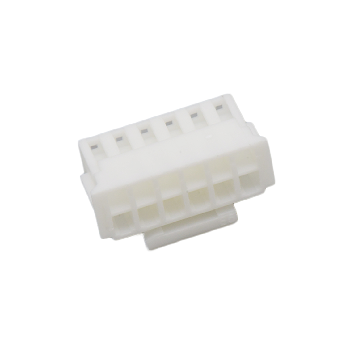 Pitch 2.00mm 双排带扣 Housing 无卤 2x6pin 白色