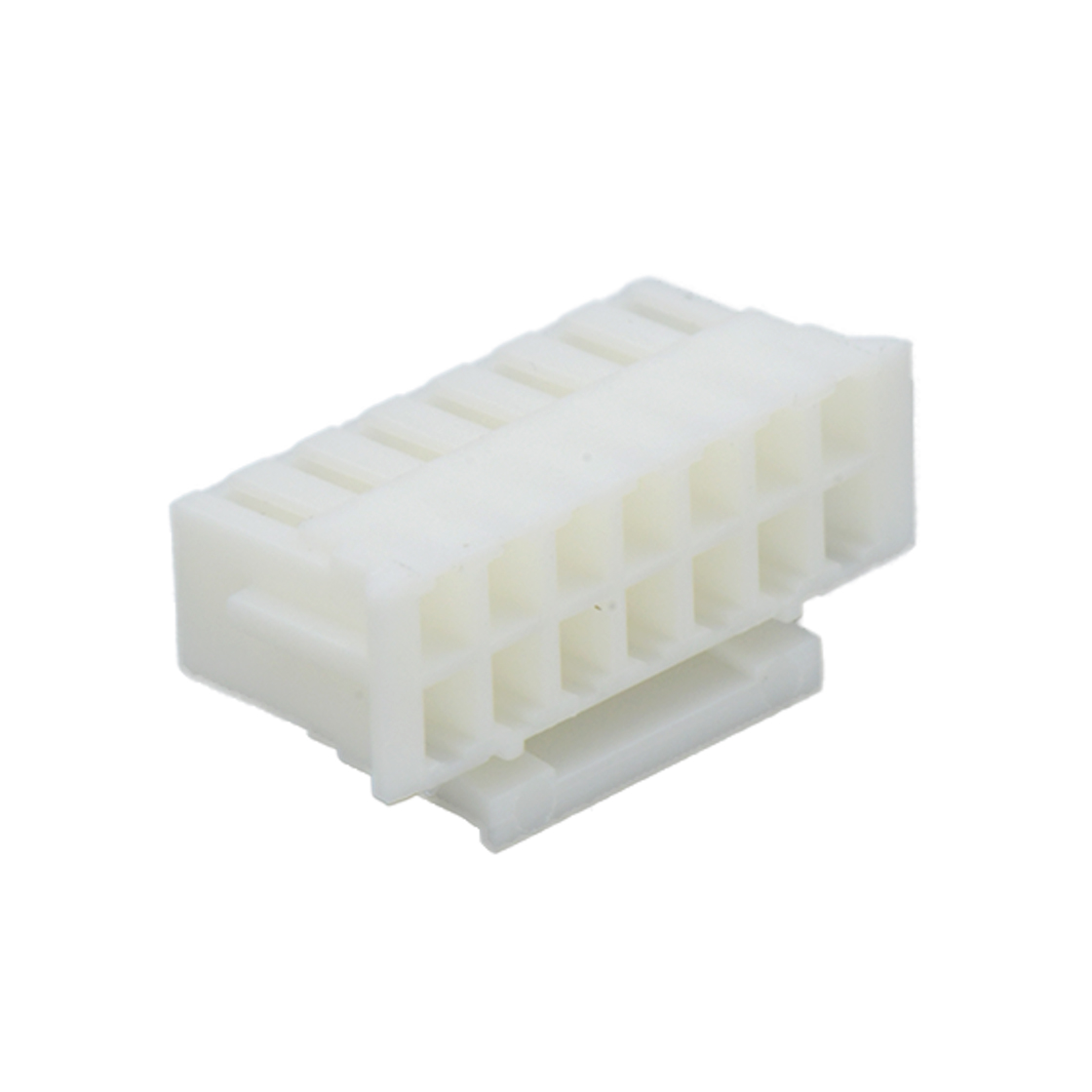 Pitch 2.00mm 双排带扣 Housing 无卤 2x7pin 白色