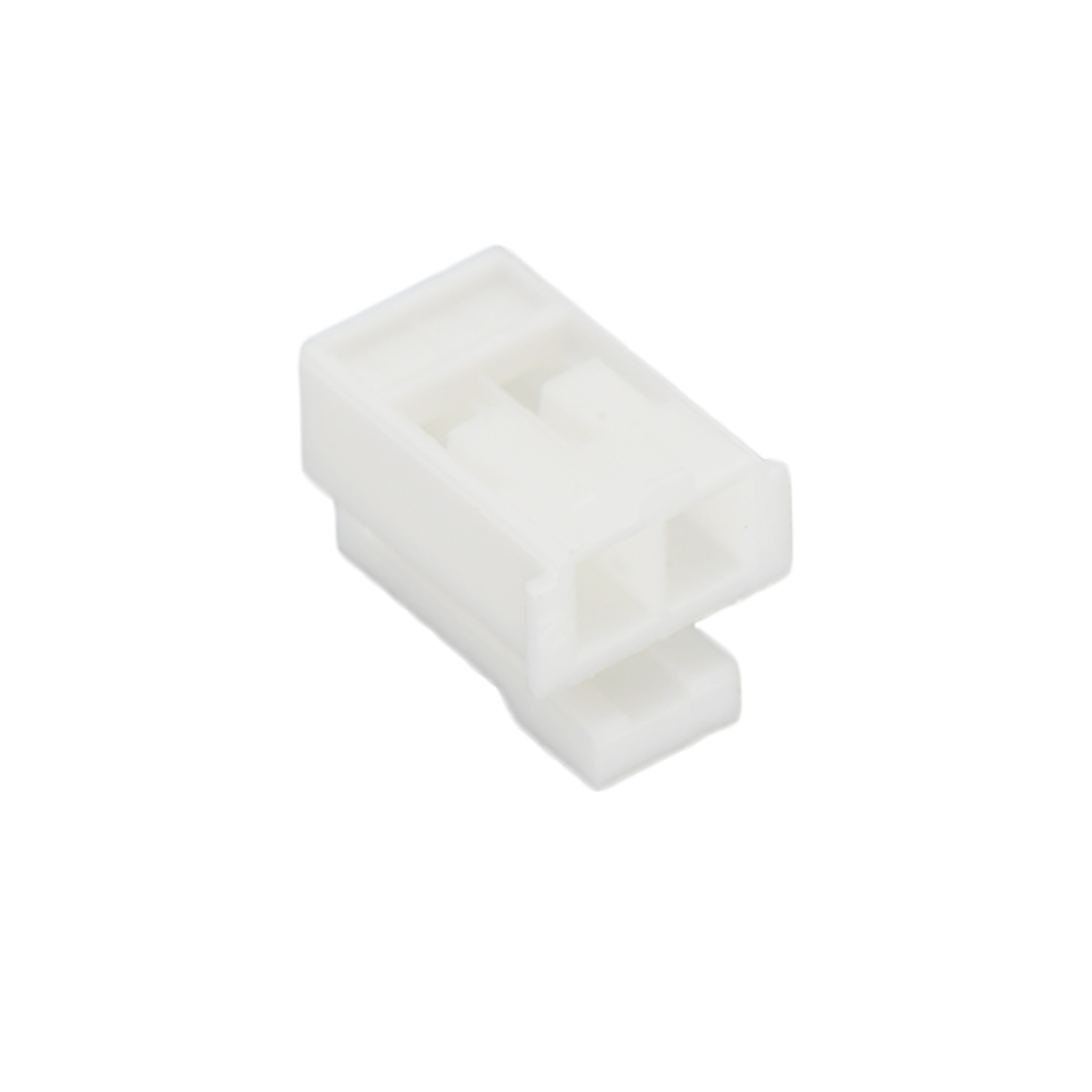 Pitch 2.00mm 单排带扣 housing 2Pin PA66无卤 白色