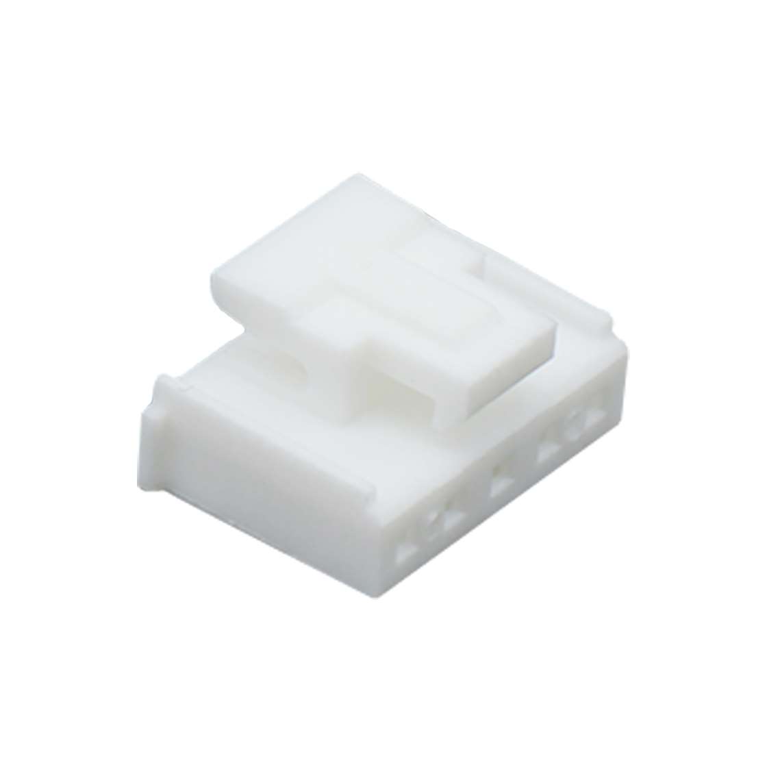 Pitch 2.00mm 单排带扣 housing 5Pin PA66无卤 白色