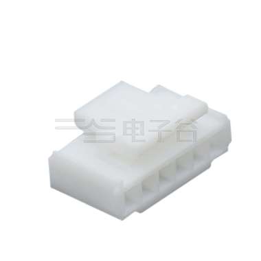 Pitch 2.00mm 单排带扣 housing 6Pin PA66无卤 白色