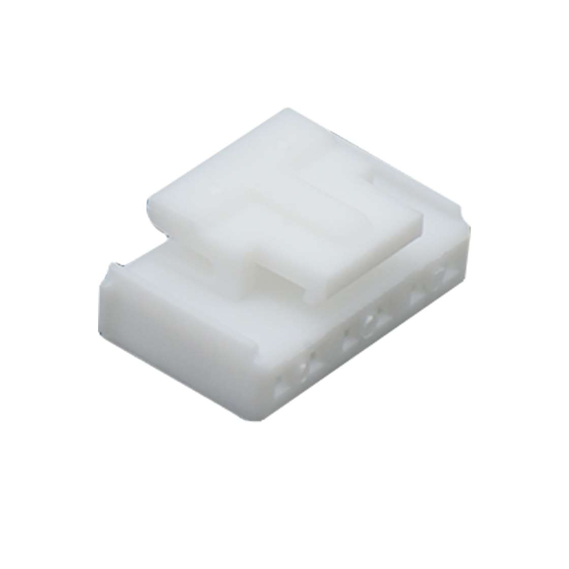 Pitch 2.00mm 单排带扣 housing 6Pin PA66无卤 白色