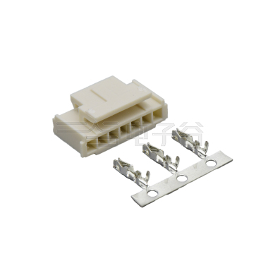 Pitch 2.00mm 单排带扣 Housing PA66 高温料 米黄色 7pin 米黄色