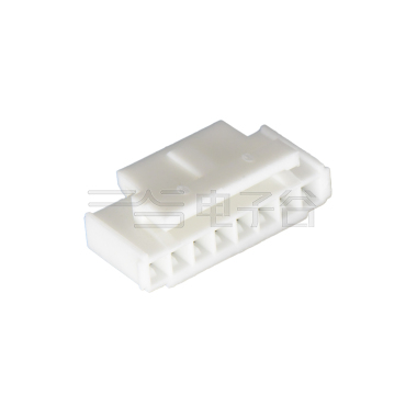Pitch 2.00mm 单排带扣 housing 8Pin PA66无卤 白色