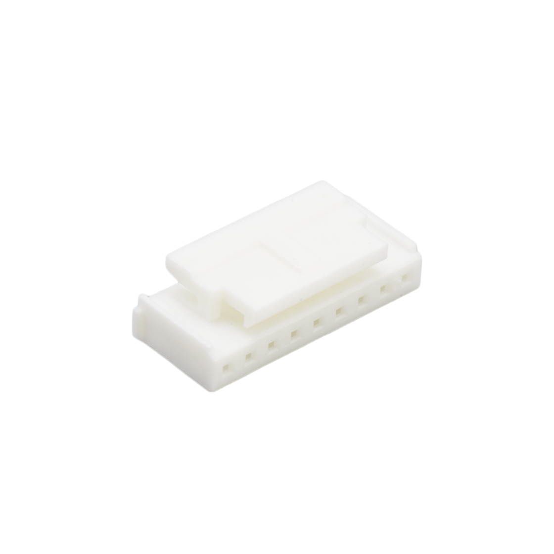 Pitch 2.00mm 单排带扣 housing 9Pin PA66无卤 白色