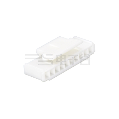 Pitch 2.00mm 单排带扣 housing 10Pin PA66无卤 白色