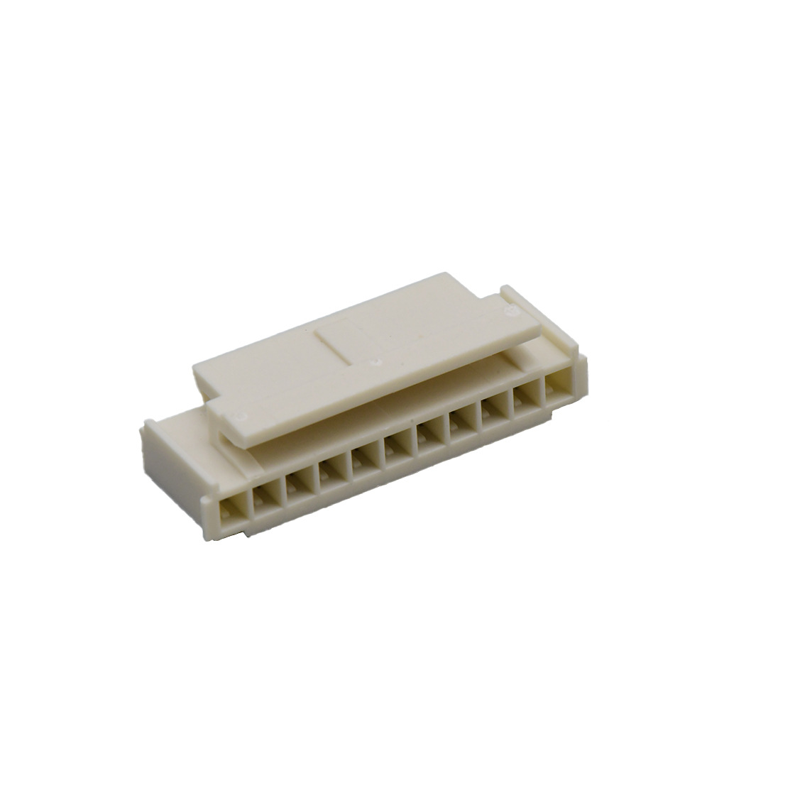 Pitch 2.00mm 单排带扣 Housing PA66 高温料 米黄色 11pin 米黄色