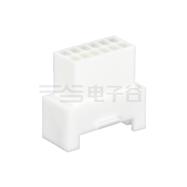 Pitch 2.00mm 双排带扣母壳 PA66无卤 2x6pin 本色