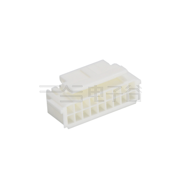 Pitch 2.00mm 双排带扣Housing PA66 2x9pin 本色