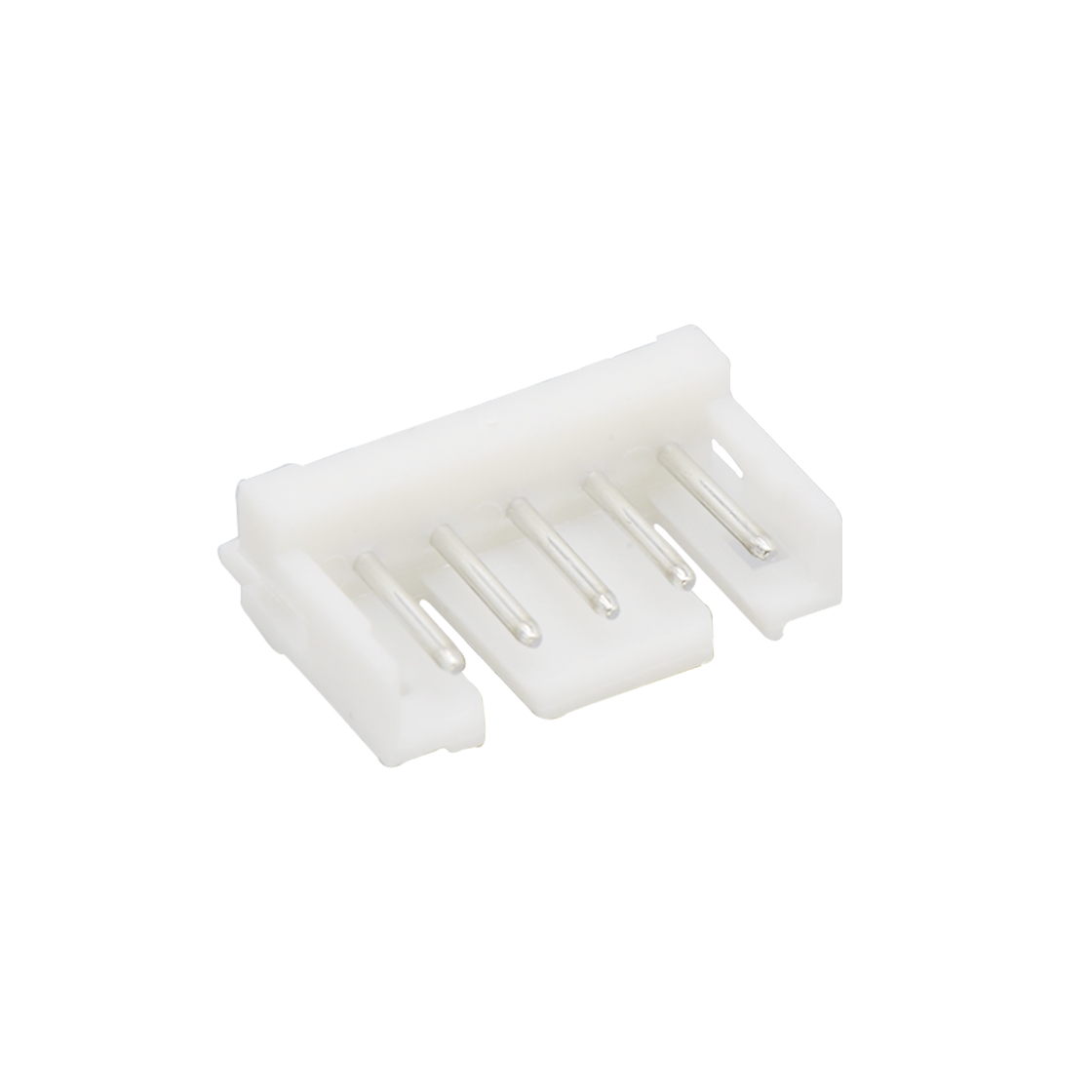 Pitch 2.00mm 90°单排卧插打外K Wafer 5pin 本色 镀亮锡