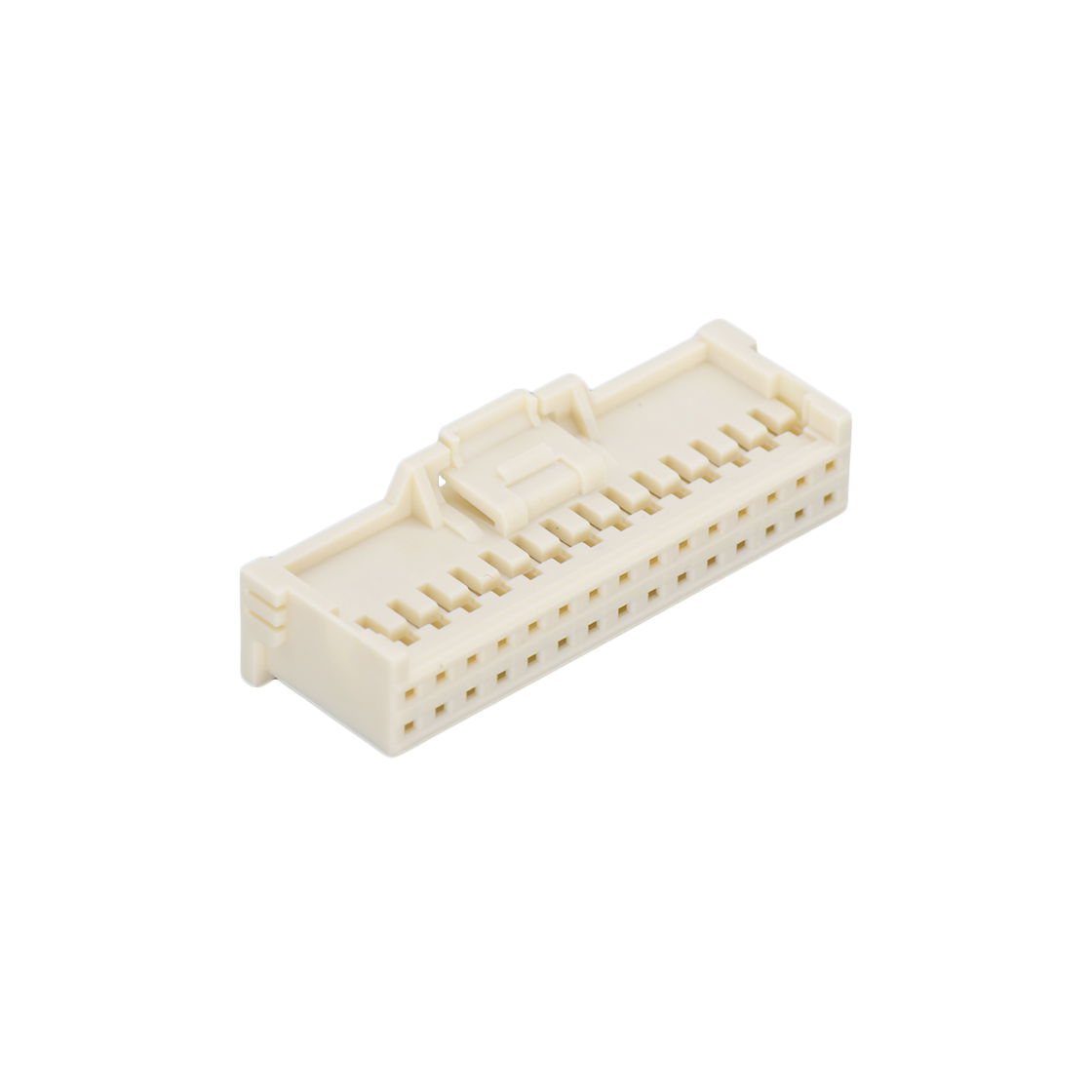 Pitch 2.00mm 双排带扣Housing 无logo 2x15Pin 本色