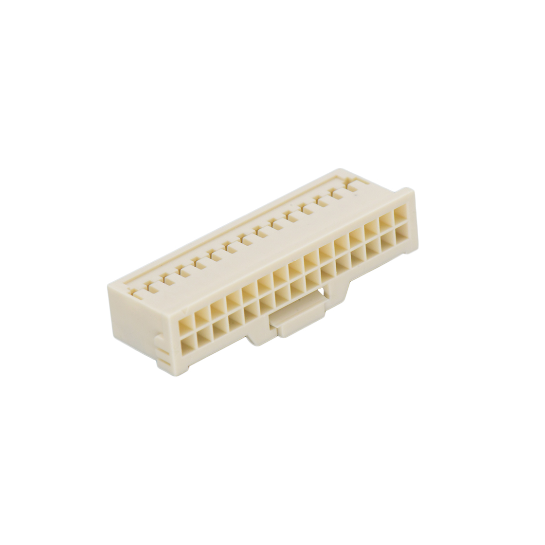 Pitch 2.00mm 双排带扣Housing 无logo 2x15Pin 本色