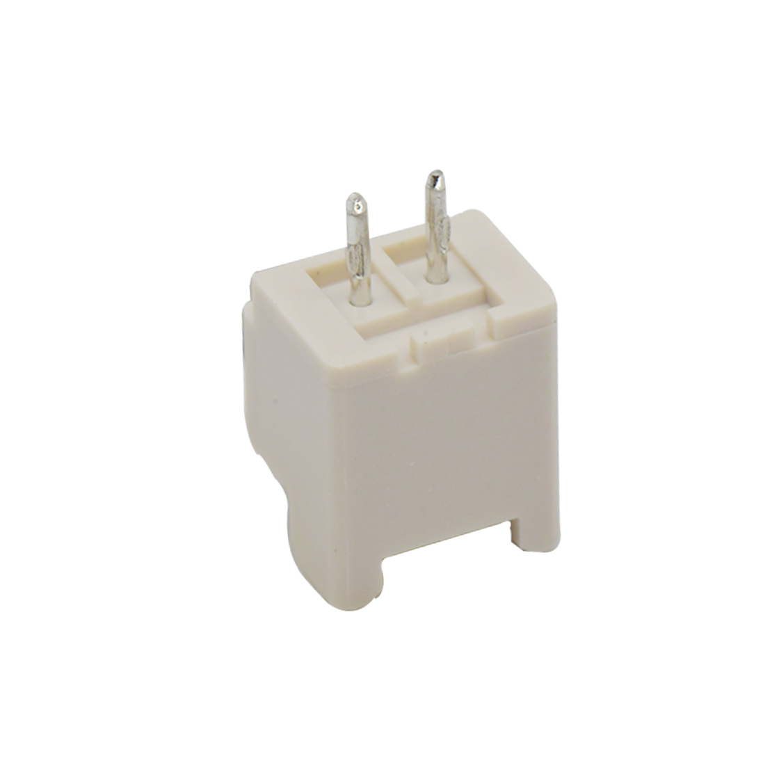 Pitch 2.50mm 单排 Wafer 打K 无柱 2Pin 本色 PA66,UL94V-0