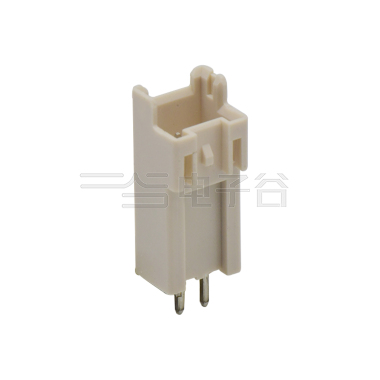 Pitch 2.50mm 单排 Wafer 加长款 打K 无柱 2Pin 本色 PA66,UL94V-0