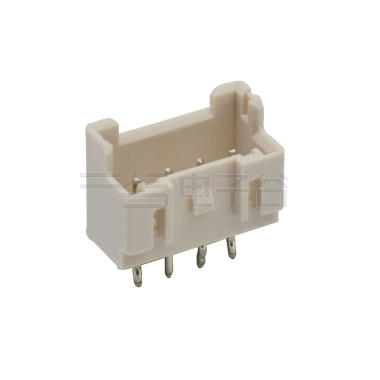 Pitch 2.50mm 单排 Wafer 打K 无柱 4Pin 本色 PA66,UL94V-0