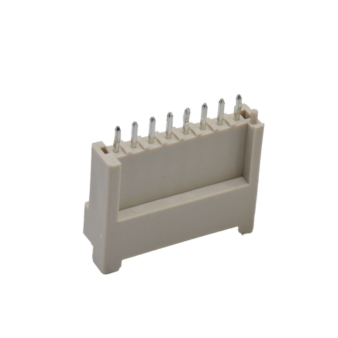 Pitch 2.50mm 单排 Wafer 加长款 打K 无柱 8Pin 本色 PA66,UL94V-0
