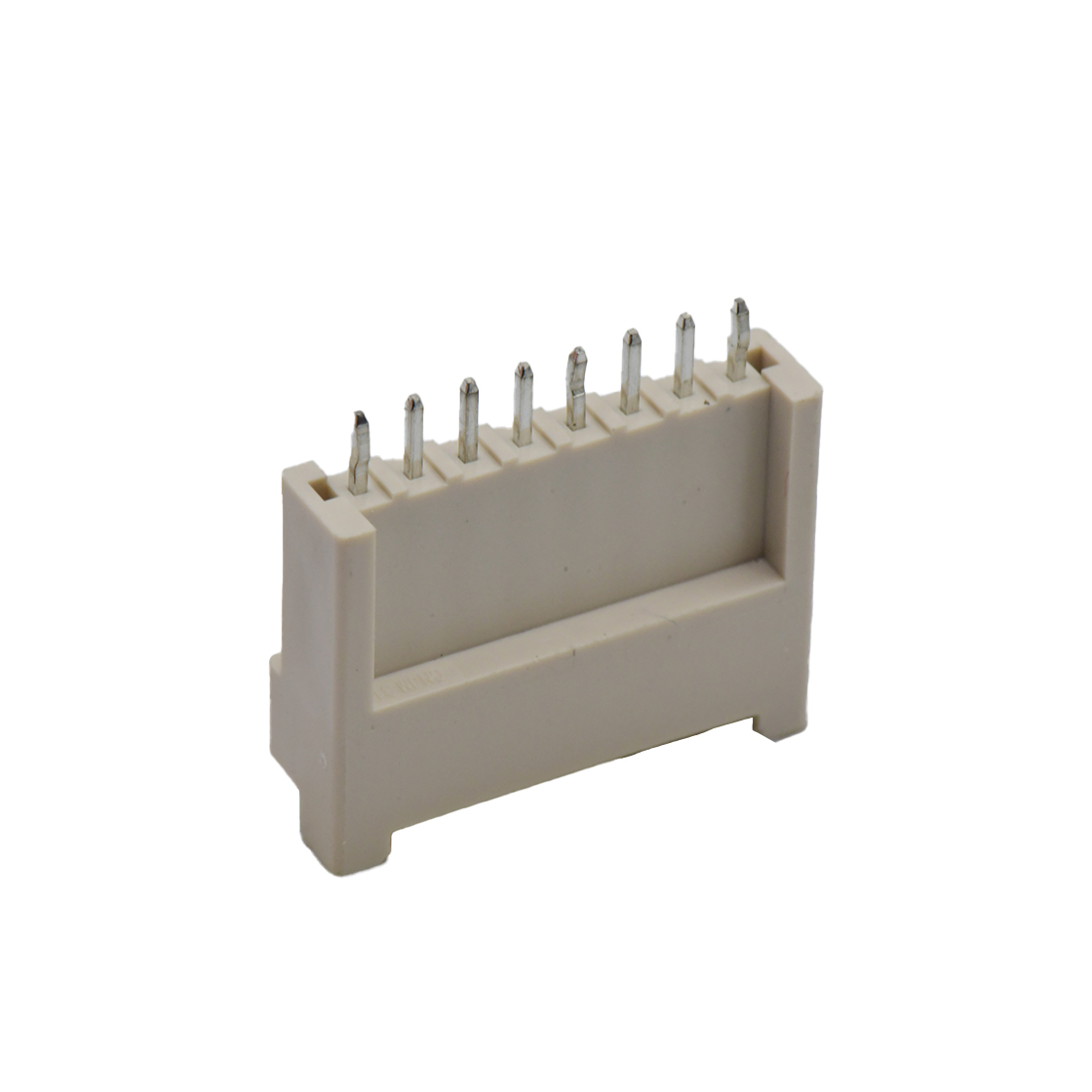 Pitch 2.50mm 单排 Wafer 加长款打K 带柱 8Pin 本色 PA66,UL94V-0