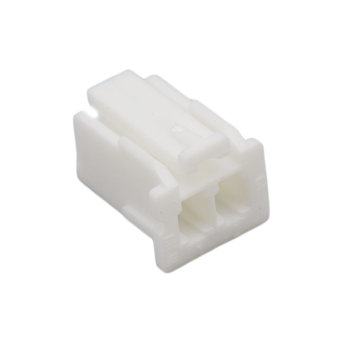 Pitch 2.50mm Male Housing 2Pin 白色 PA66,UL94V-0