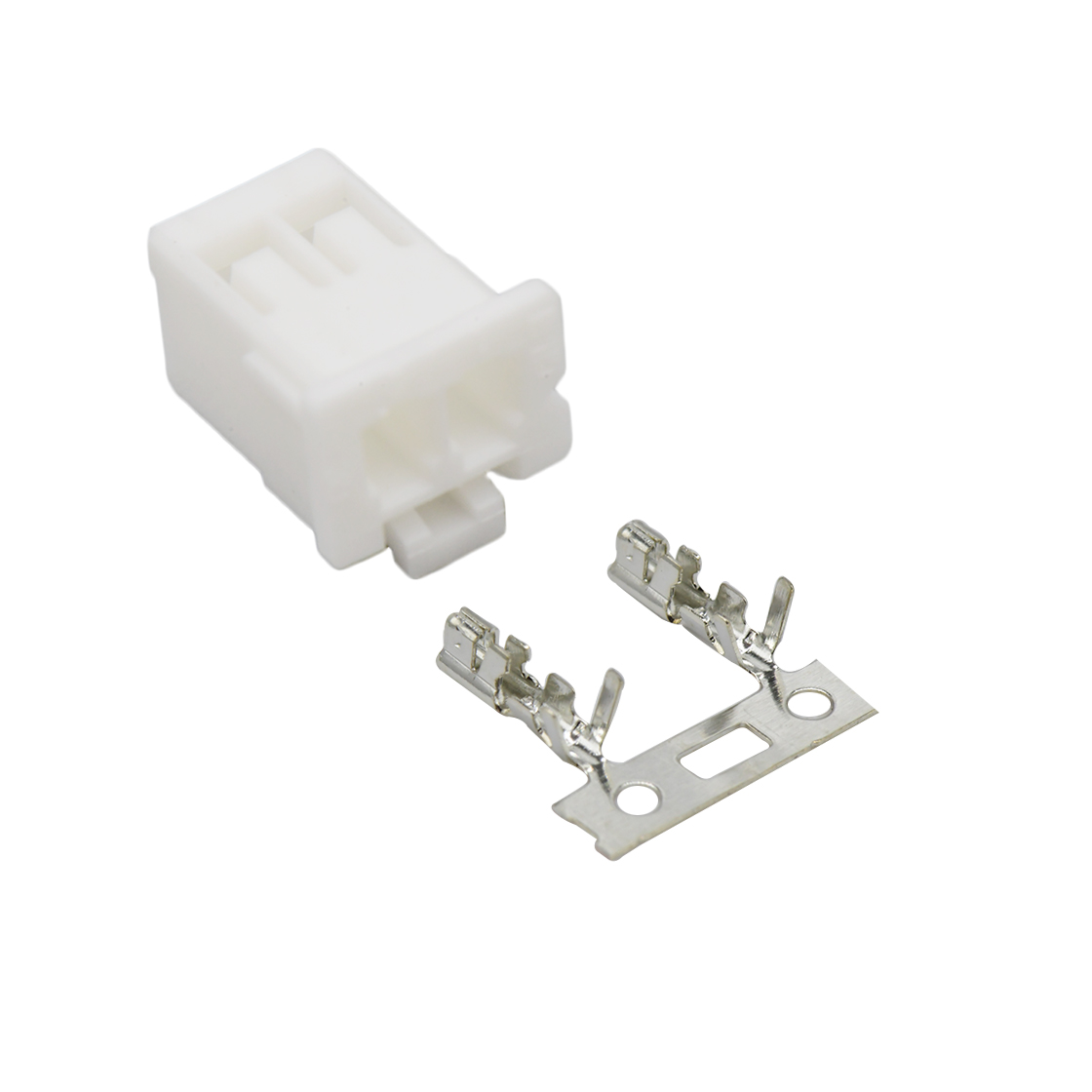 Pitch 2.50mm Male Housing 2Pin 白色 PA66,UL94V-0