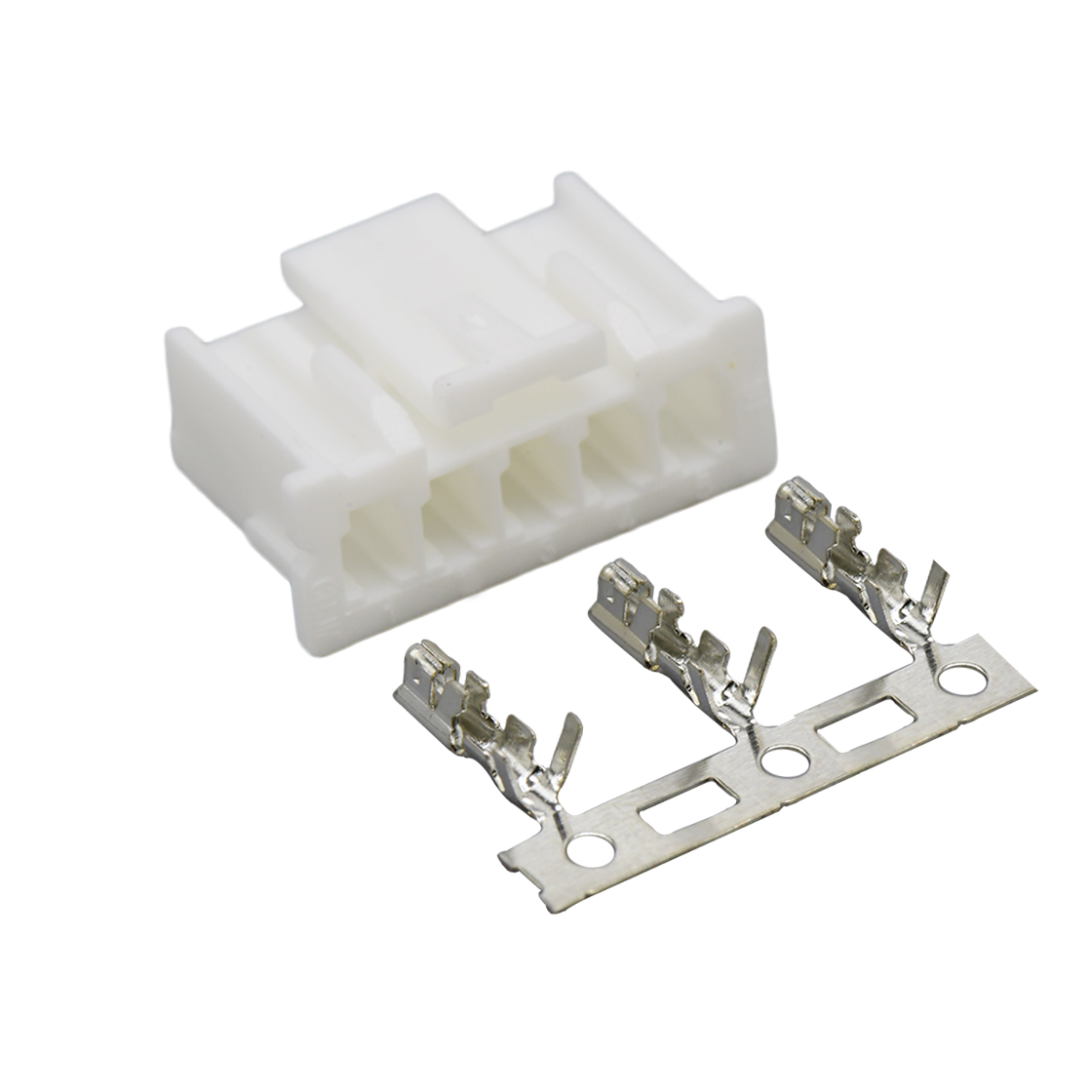 Pitch 2.50mm Male Housing 5Pin 白色 PA66,UL94V-0