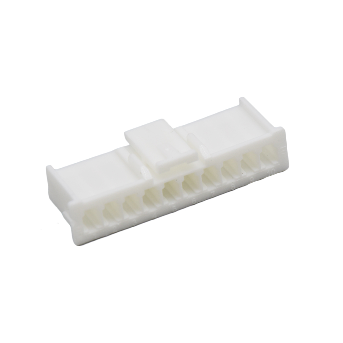 Pitch 2.50mm Male Housing 10Pin 白色 PA66,UL94V-0