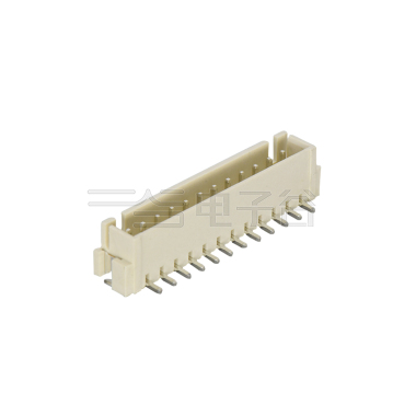 Pitch2.50mm 180°单排立贴 无卤Wafer 12Pin 本色 镀亮锡